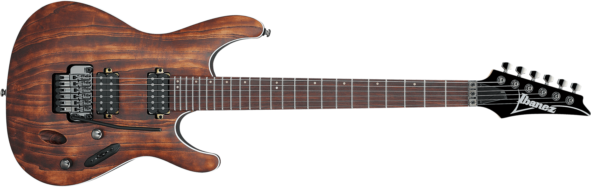 Ibanez S520ah Abs Sabre Premium 2h Trem Rw - Antique Brown Stained - Elektrische gitaar in Strat vorm - Main picture