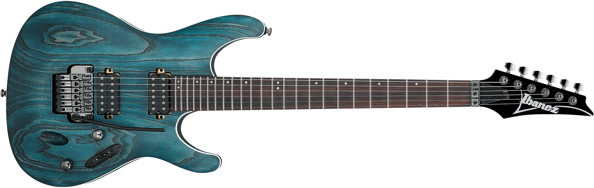 Ibanez S520ah Obf Sabre Premium 2h Trem Rw - Cosmic Blue Flat - Elektrische gitaar in Strat vorm - Main picture
