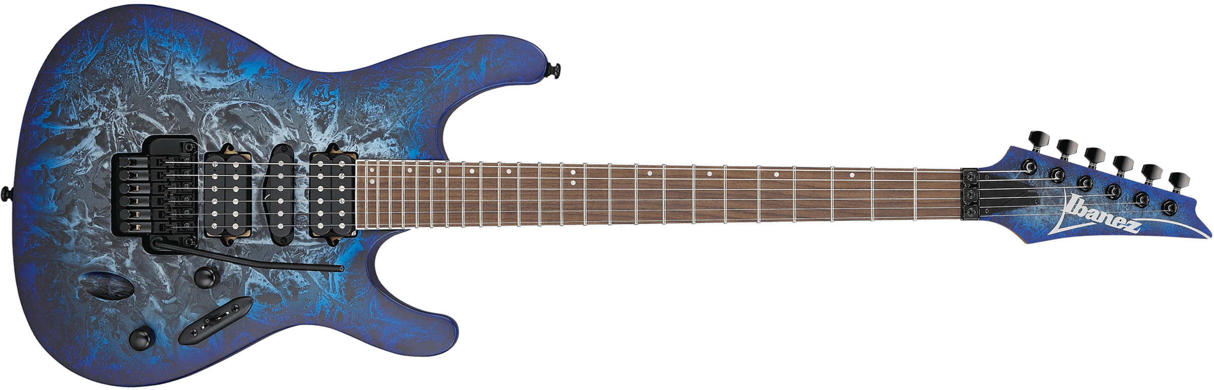 Ibanez S770 Czm Sabre Standard Hsh Dimarzio Fr Rw - Cosmic Blue Frozen Matte - Elektrische gitaar in Str-vorm - Main picture