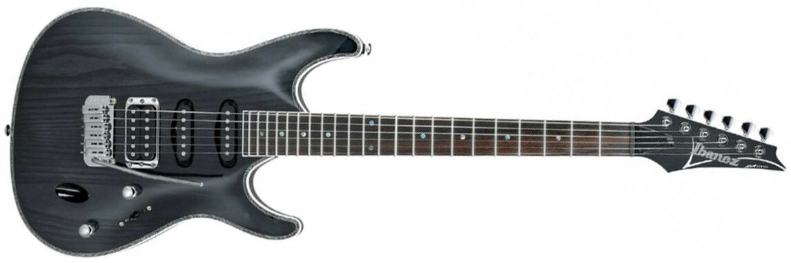 Ibanez Sa360ah Stk Hss Trem Nzp - Stained Black - Elektrische gitaar in Str-vorm - Main picture