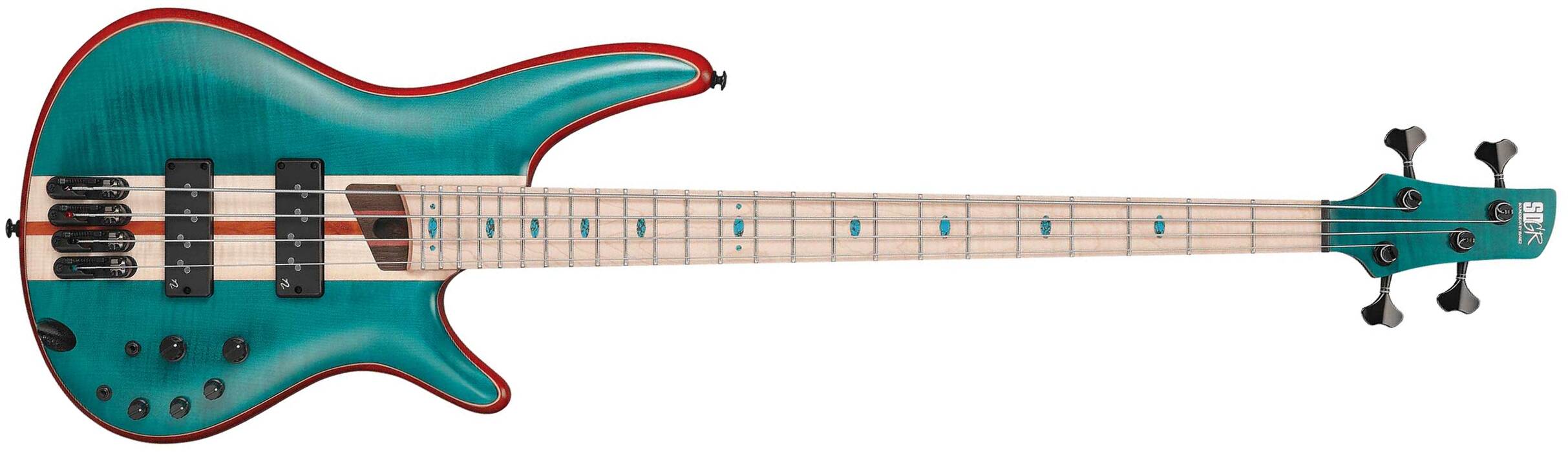 Ibanez Sr1420b Cgl Premium Active Mn - Caribbean Green - Solid body elektrische bas - Main picture