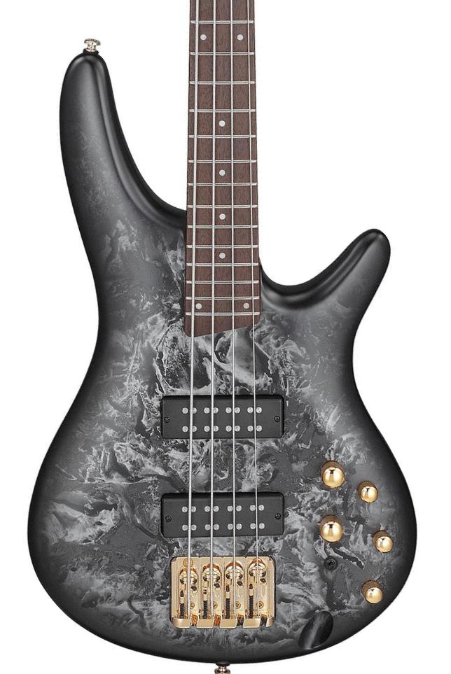 Ibanez Sr300edx Bzm Standard Active Jat - Black Ice Frozen Matte - Solid body elektrische bas - Main picture