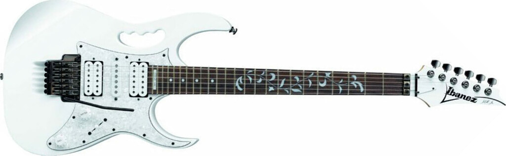 Ibanez Steve Vai Jem555 Wh Hsh Fr Rw - White - Elektrische gitaar in Str-vorm - Main picture