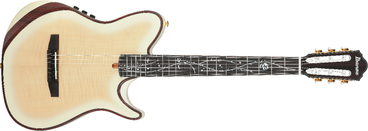 Ibanez Tim Henson Tod100fmn Tmm Jap Signature Erable Okoume Eb - Toasted Marshmallow Matte - Klassieke gitaar 4/4 - Main picture