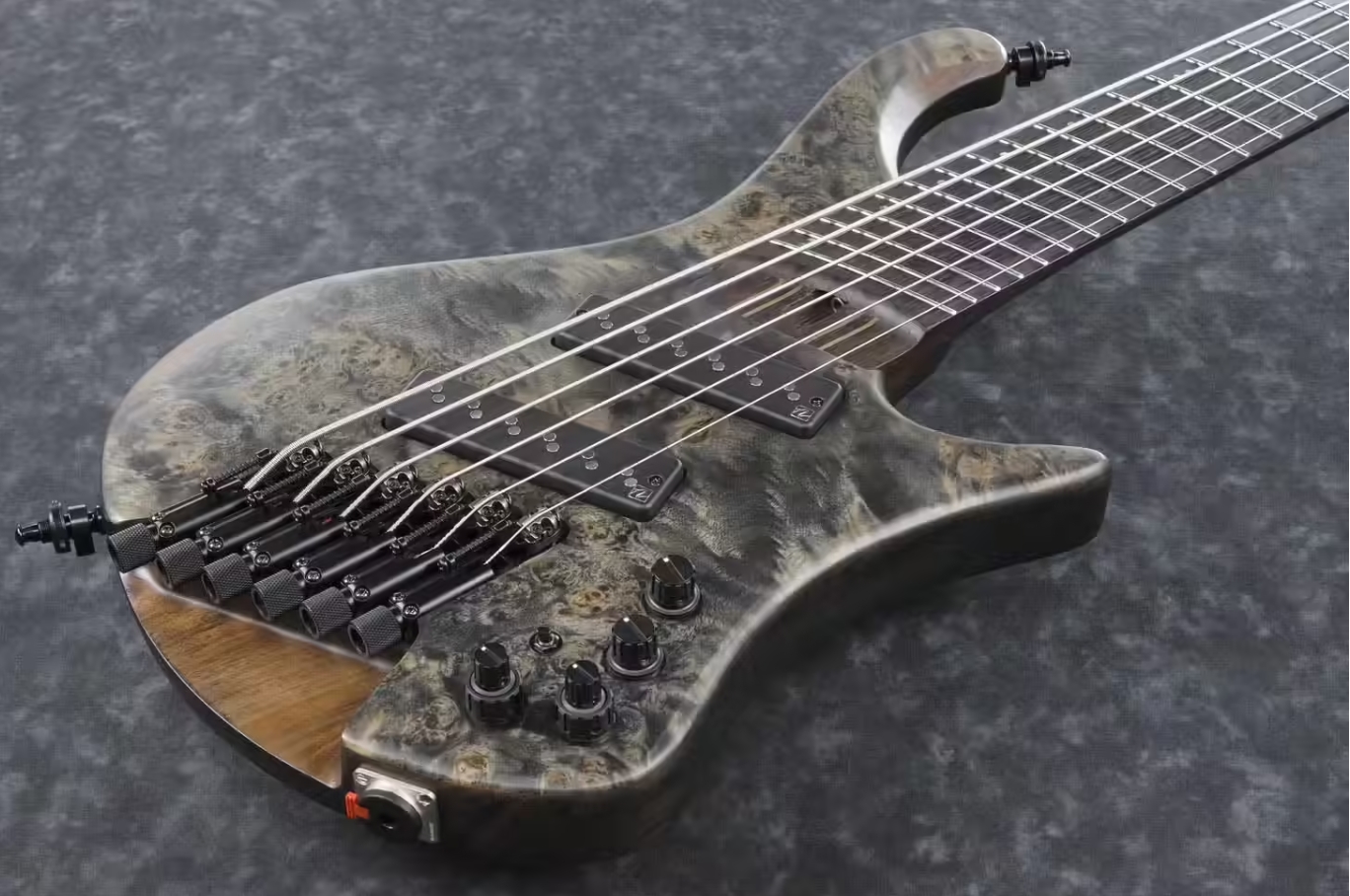 Ibanez Ehb1506ms Bif Workshop 6c Multiscale Active Pp - Black Ice Flat - Solid body elektrische bas - Variation 2
