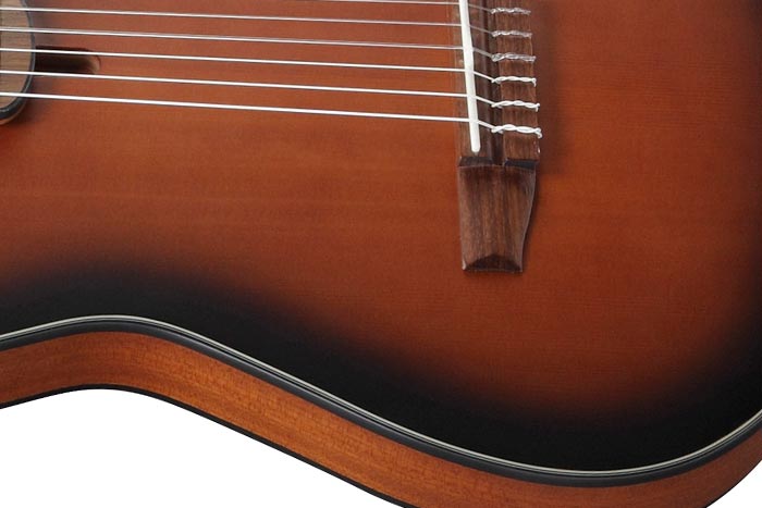Ibanez Frh10n Bsf Hybrid Cw Epicea Sapele Wal - Brown Sunburst Flat - Klassieke gitaar 4/4 - Variation 3