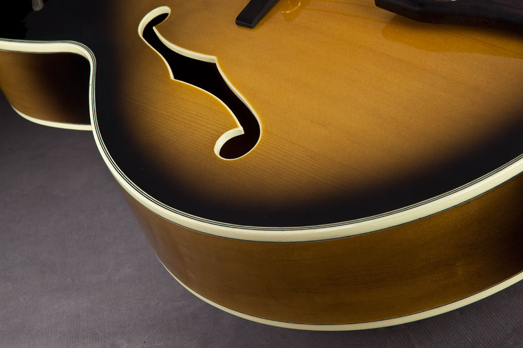 Ibanez George Benson Lgb300 Vys Prestige Japon Hh Ht Eb - Vintage Yellow Sunburst - Semi hollow elektriche gitaar - Variation 3