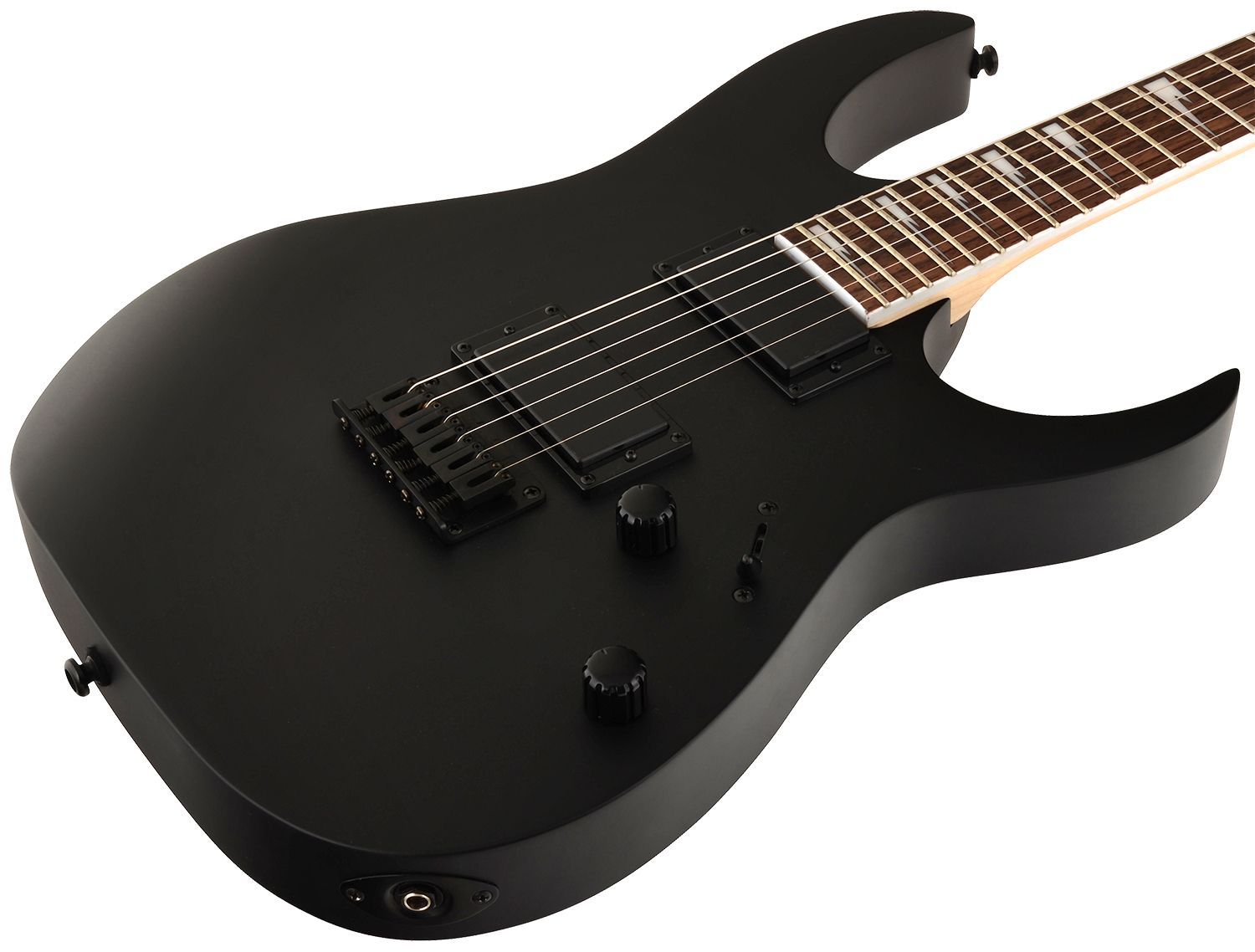 Ibanez Grg121dx Bkf Gio Hh Ht Pur - Black Flat - Elektrische gitaar in Str-vorm - Variation 3