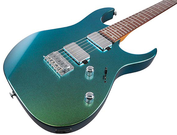 Ibanez Grg121sp Gyc Gio 2h Trem Ama - Green Yellow Chameleon - Elektrische gitaar in Str-vorm - Variation 2