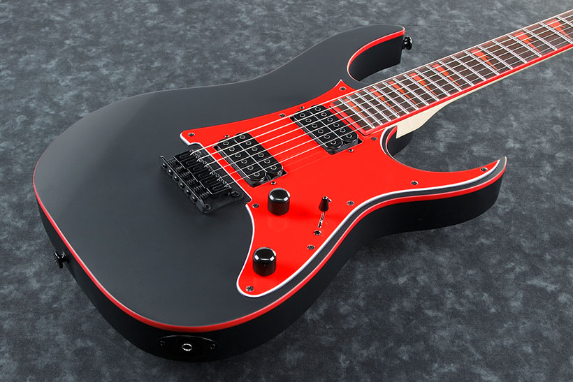 Ibanez Grg131dx Bkf Gio Hh Ht Nzp - Black Flat - Elektrische gitaar in Str-vorm - Variation 1