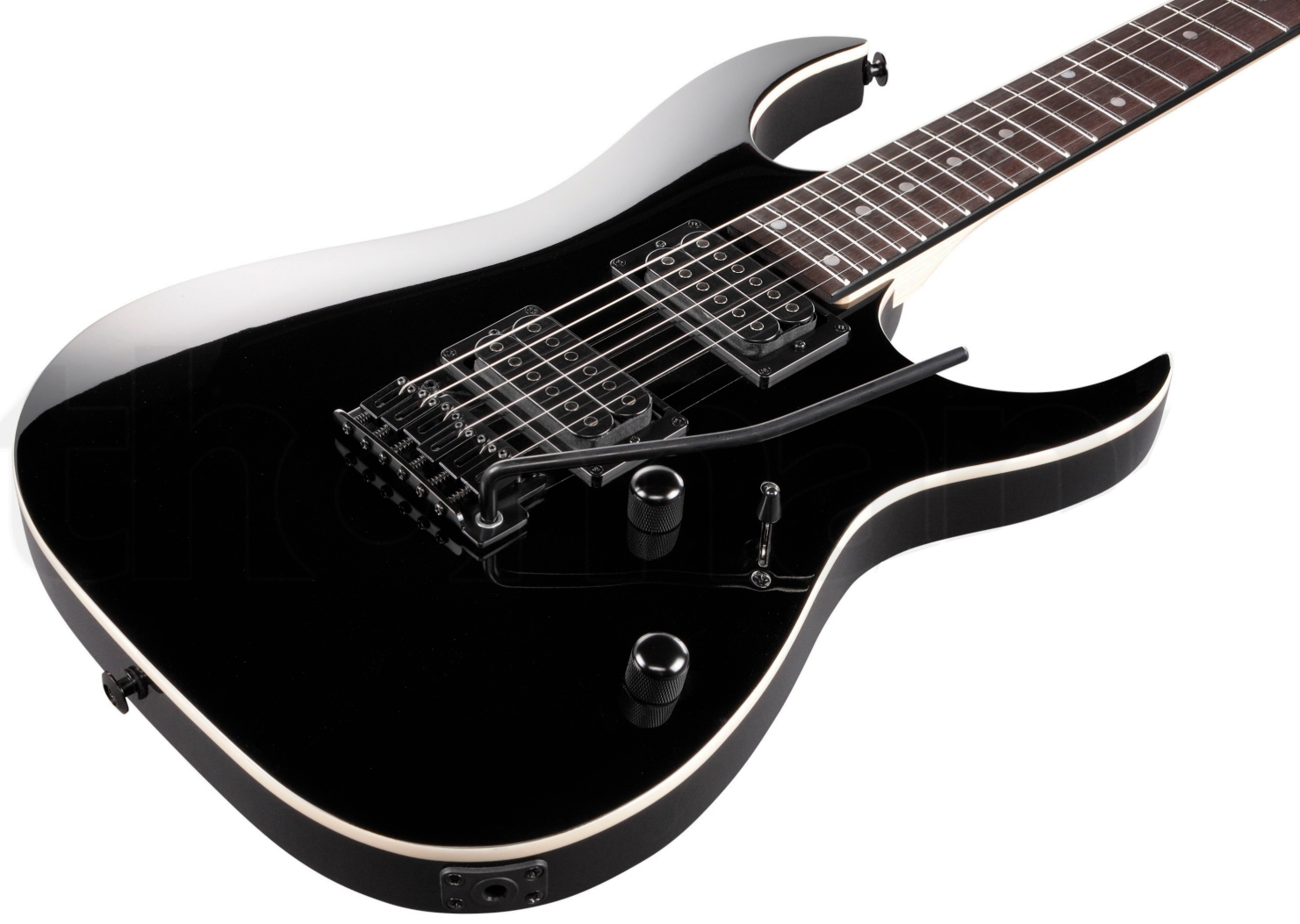Ibanez Grga120 Bkn Gio 2h Trem Pur - Black Night - Elektrische gitaar in Strat vorm - Variation 1
