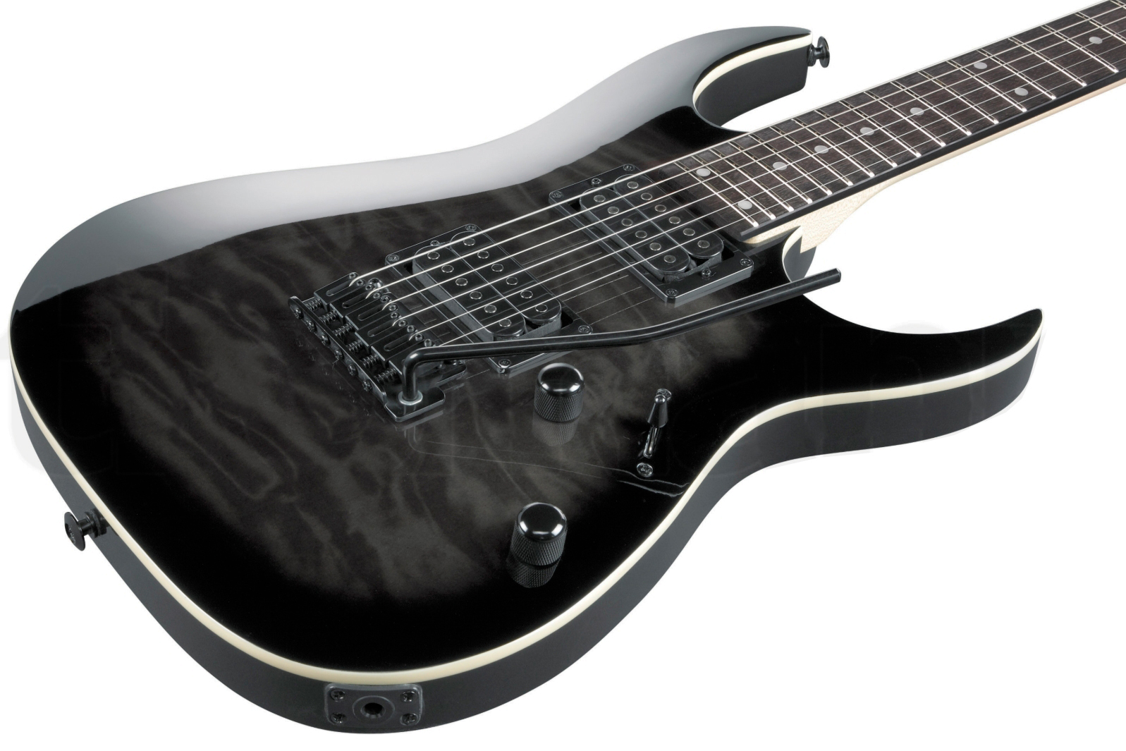 Ibanez Grga120qa Tks Gio 2h Trem Pur - Transparent Black Sunburst - Elektrische gitaar in Strat vorm - Variation 1