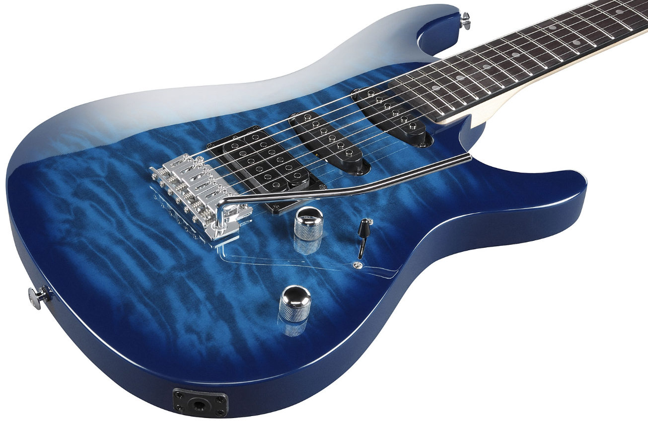 Ibanez Gsa60qa Tbb Gio Hss Trem Pur - Transparent Blue Burst - Elektrische gitaar in Strat vorm - Variation 2