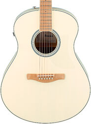 Folk gitaar Ibanez Advanced AAM370M2E AIB - Transparent antique white ice blue open pore