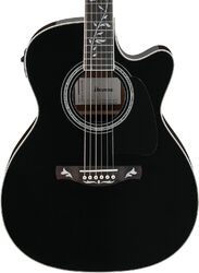 Folk gitaar Ibanez Artwood AC391RCE BKH - black top