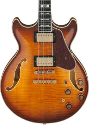 Semi hollow elektriche gitaar Ibanez Artstar AM153FM ATT - Antique Tobacco Burst