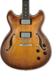 Semi hollow elektriche gitaar Ibanez AS73 TBC Artcore - Tobacco brown sunburst