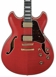 Semi hollow elektriche gitaar Ibanez AS93FM TCD Artcore Expressionist - Trans cherry red