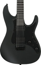 Elektrische gitaar in strat vorm Ibanez Iron Label AZ41B1 BKF - black flat