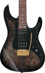 Elektrische gitaar in strat vorm Ibanez Premium AZ41P1PB TGB - transparent gray burst