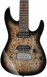 7-snarige elektrische gitaar Ibanez AZ427P1PB CKB Premium - Charcoal black burst