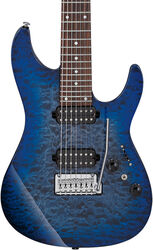 7-snarige elektrische gitaar Ibanez Premium AZ427P2QM TUB 7-String - Twilight blue burst