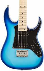 Elektrische gitaar voor kinderen Ibanez GRGM21 BLT Mikro - Blue burst