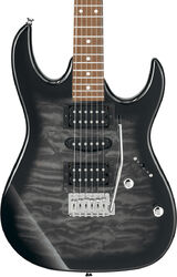 Elektrische gitaar in str-vorm Ibanez GRX70QA TKS GIO - Transparent black sunburst