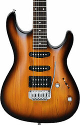 Elektrische gitaar in str-vorm Ibanez GSA60 BS GIO - Brown sunburst