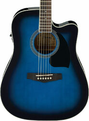 Volksgitaar Ibanez PF15ECE TBS - Trans blue sunburst