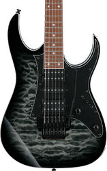 Elektrische gitaar in strat vorm Ibanez Standard RG450QMB TGB - transparent gray burst