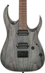 Elektrische gitaar in strat vorm Ibanez Standard RGA42AH BKS - black stained