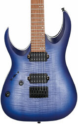 Elektrische gitaar in str-vorm Ibanez RGA42FML BLF Standard LH - Blue lagoon burst flat