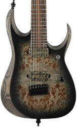 Bariton elektrische gitaar Ibanez RGD71ALPA CKF Axion Label - Charcoal burst black