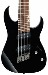 Bariton elektrische gitaar Ibanez RGMS8 BK - Black