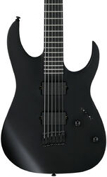 Bariton elektrische gitaar Ibanez RGRTBB21 BKF Iron Label - Black flat
