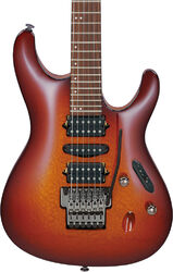 Elektrische gitaar in strat vorm Ibanez Prestige Japan S6670SK STB - Sunset burst