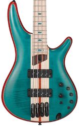 Solid body elektrische bas Ibanez Premium SR1420B CGL - Caribbean Green