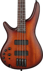 Solid body elektrische bas Ibanez Standard SR500A MHL LH - Mahogany brown burst low gloss