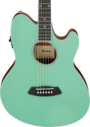 Folk gitaar Ibanez Talman TCY10E SFH - Seafoam green high gloss