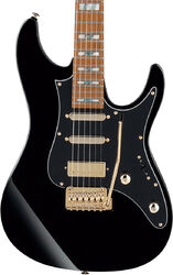 Elektrische gitaar in str-vorm Ibanez Tim Henson THBB10 BK Premium +Bag - Black