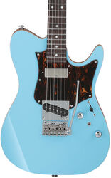 Televorm elektrische gitaar Ibanez Tom Quayle TQMS1 CTB Japan - Celeste blue
