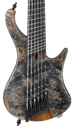 Solid body elektrische bas Ibanez Workshop EHB1506MS BIF 6-String - Black ice flat