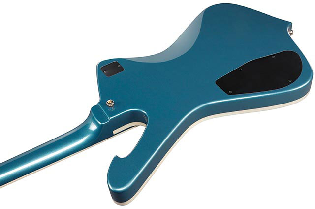 Ibanez Ic420 Abm Iceman 2h Ht Jat - Antique Blue Metallic - Retro-rock elektrische gitaar - Variation 3