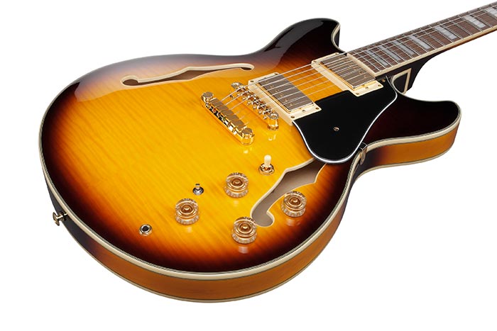 Ibanez John Scofield Jsm10em Ttb Signature 2h Ht Wal - Two-tone Burst - Semi hollow elektriche gitaar - Variation 2