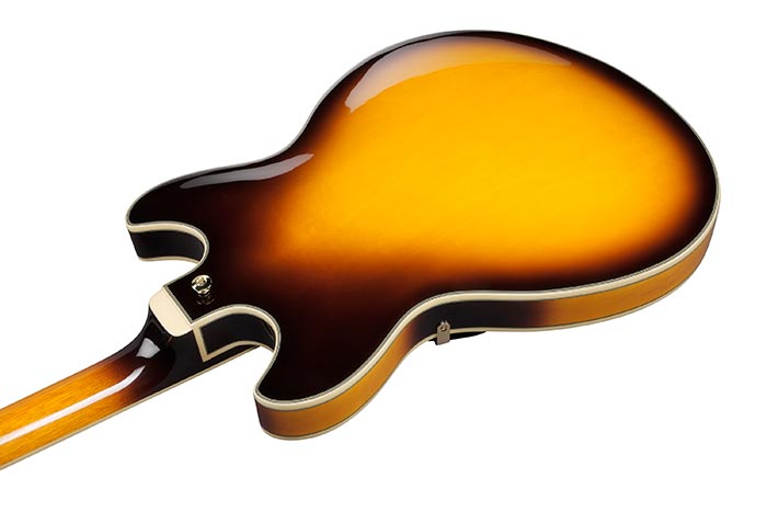 Ibanez John Scofield Jsm10em Ttb Signature 2h Ht Wal - Two-tone Burst - Semi hollow elektriche gitaar - Variation 3