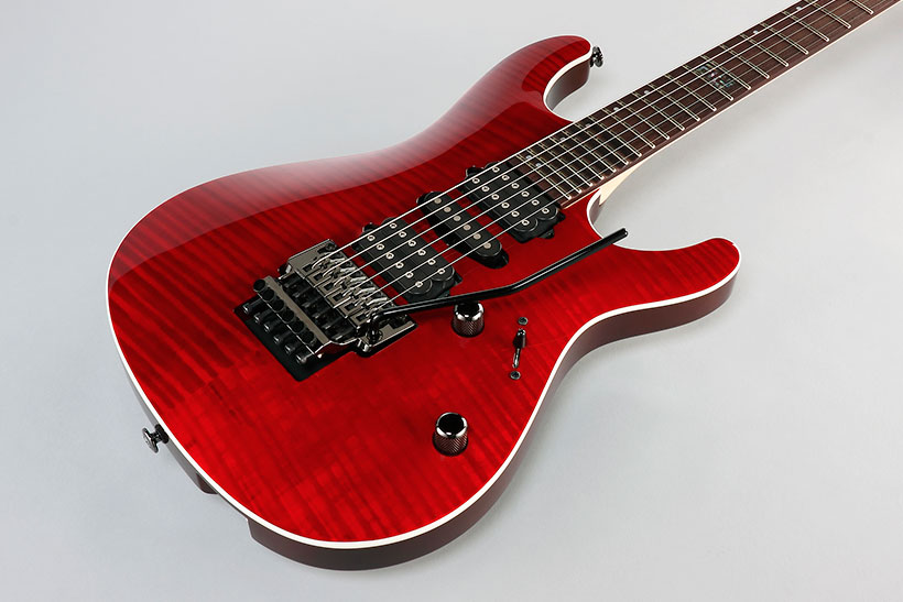 Ibanez Kiko Loureiro Kiko100 Trr Prestige Jap Signature Hsh Fr Rw - Transparent Red Ruby - Elektrische gitaar in Str-vorm - Variation 2