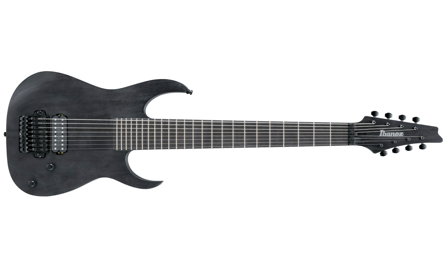 Ibanez Marten Hagstrom Meshuggah M8m Prestige Japon Signature H Ht Eb - Black - Bariton elektrische gitaar - Variation 1