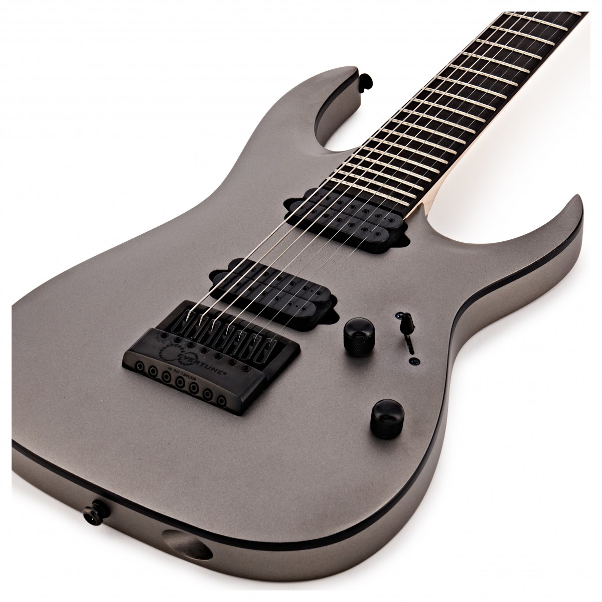 Ibanez Munky Apex30 Signature 7c Hh Dimarzio Ht Eb - Metallic Gray Matte - 7-snarige elektrische gitaar - Variation 3