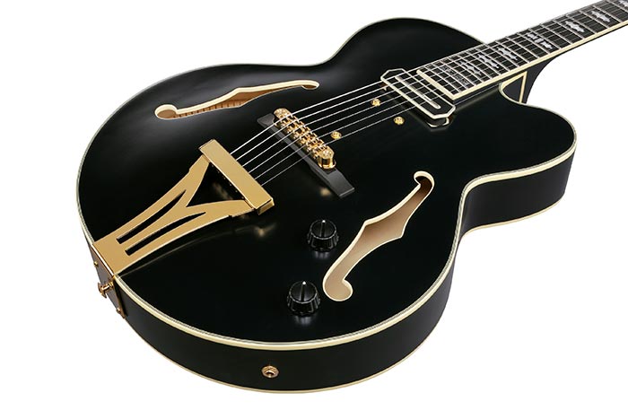 Ibanez Pat Metheny Pm3c Bkl Signature 1s Ht Eb - Black Low Gloss - Hollow bodytock elektrische gitaar - Variation 2